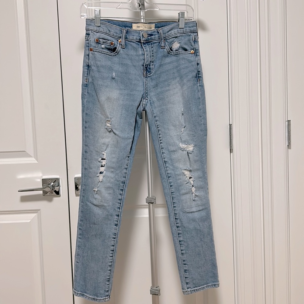 Gap Best Girlfriend Distressed Jeans